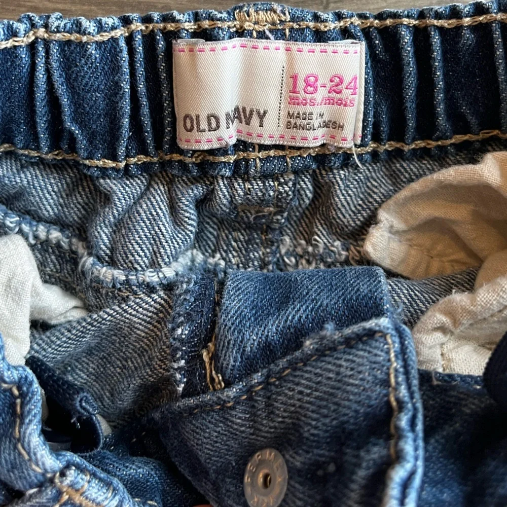 Old Navy Toddler Girl Denim Jean Mini Skirt Cotton Blue 18-24 Month